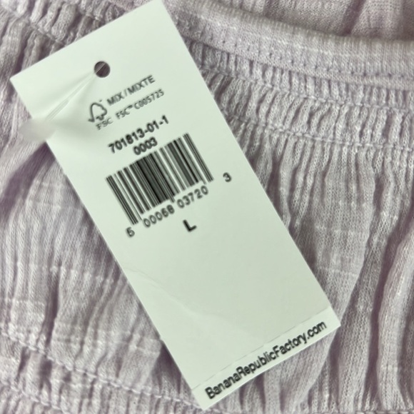 Nwt Banana Republic Factory Smocked T-Shirt - Picture 4 of 10